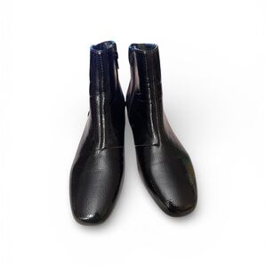 Women’s Patent Leather Ankle Boots 10 WW